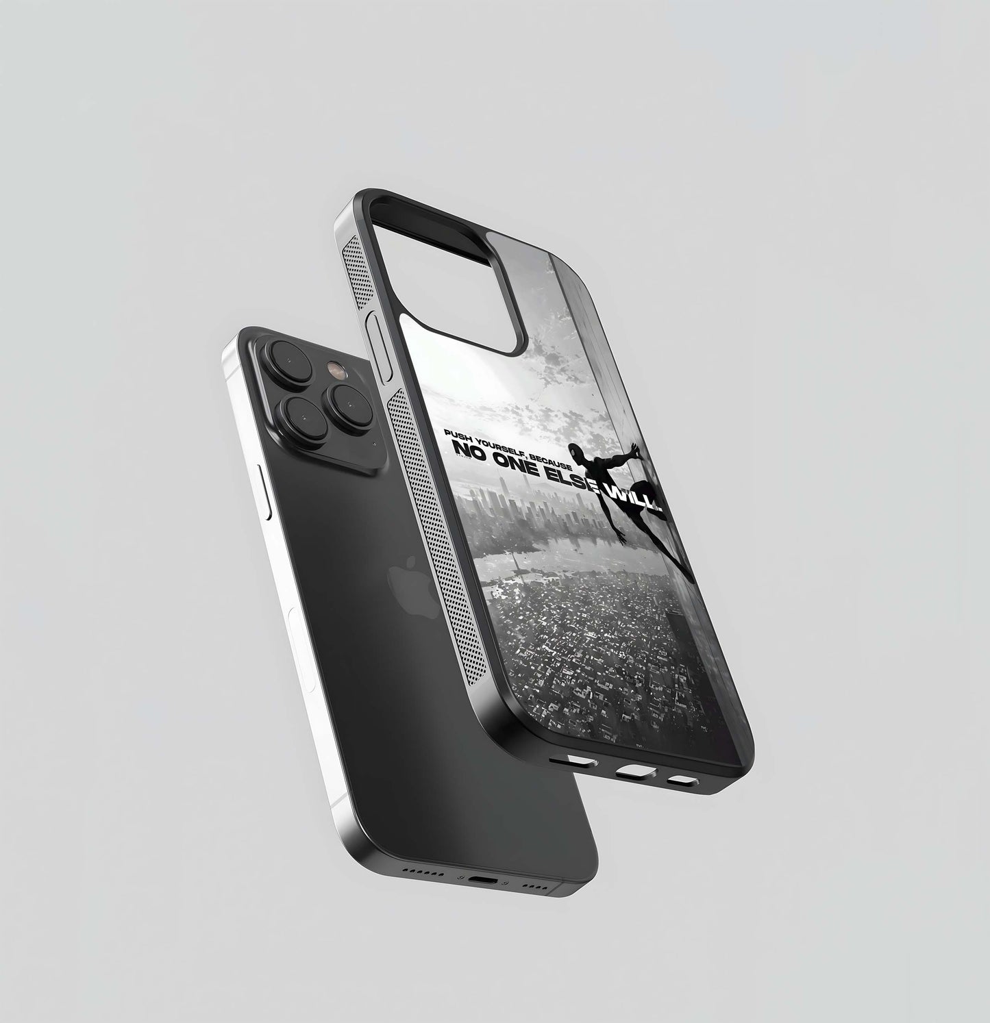 Spider-Man Skyline Push Yourself Glass Case