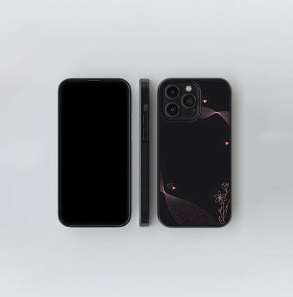 Blush Ribbon Romance Glass Case