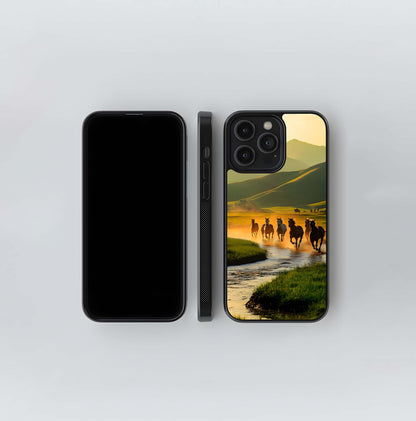 Golden Herd Rush Glass Case