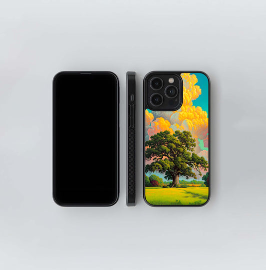 Golden Hour Oak Tree Glass Case