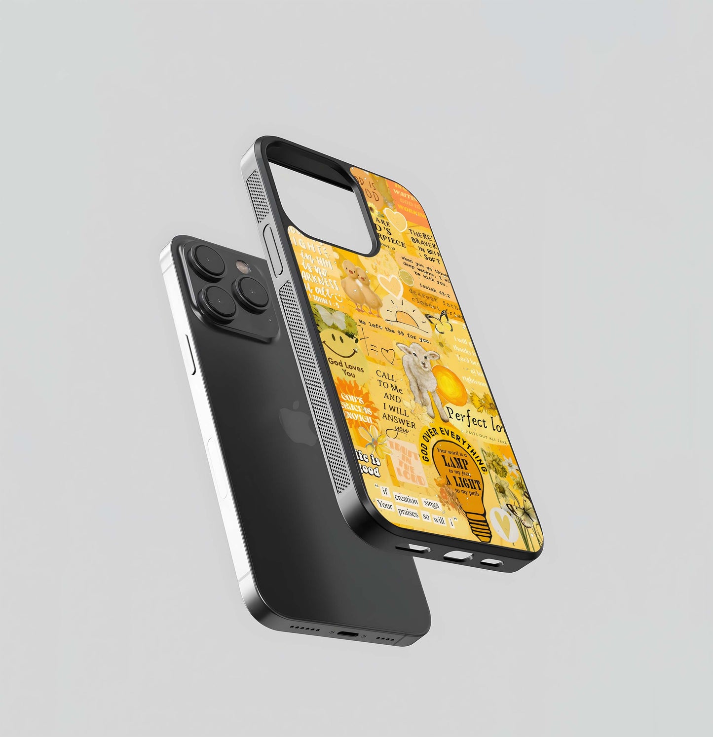 Golden Faith Bloom Glass Case