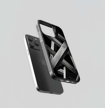 Monochrome Timber Tangle Glass Case