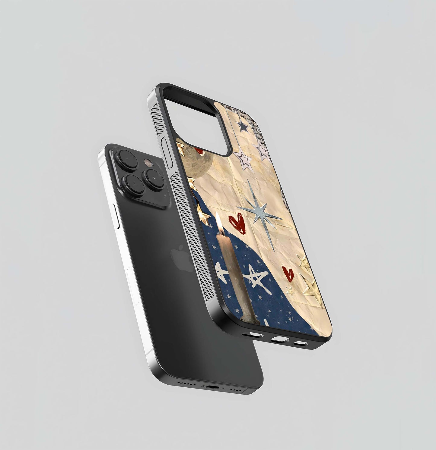 Aesthetic Glocy Newspaper Glass Case