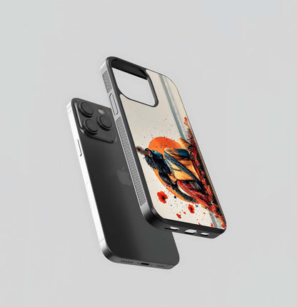 Radha Krishna Sunset Embrace Glass Case