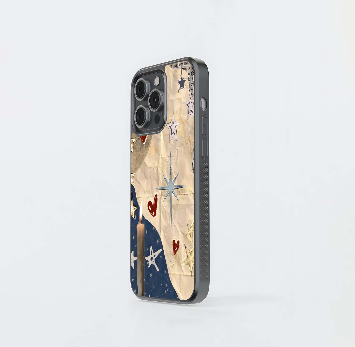 Aesthetic Glocy Newspaper Glass Case