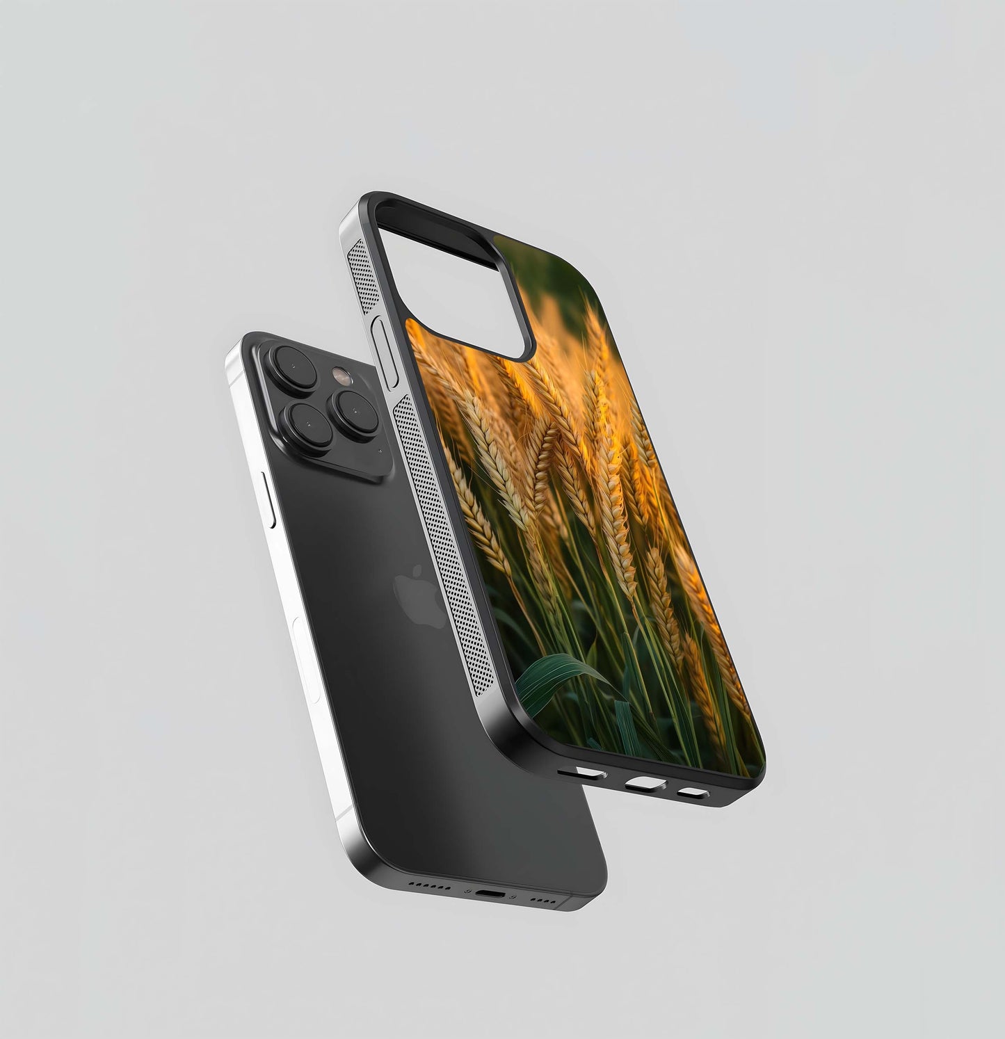 Golden Sunset Wheat Field Glass Case