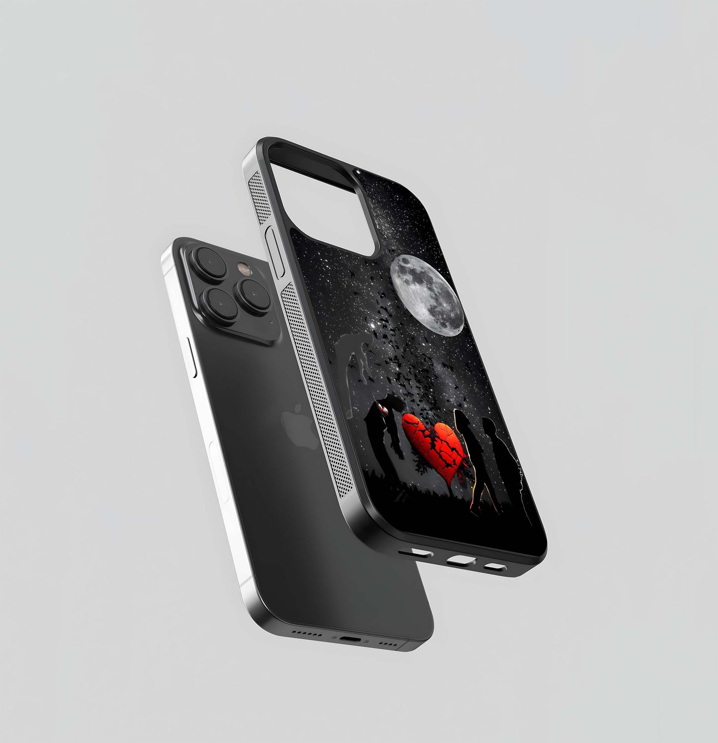 Surreal Broken Heart Glass Case