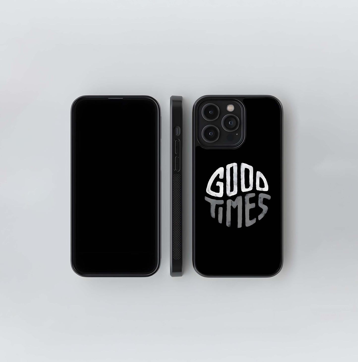 Good Times Typography Glass Case