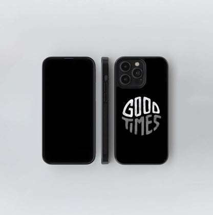 Good Times Typography Glass Case