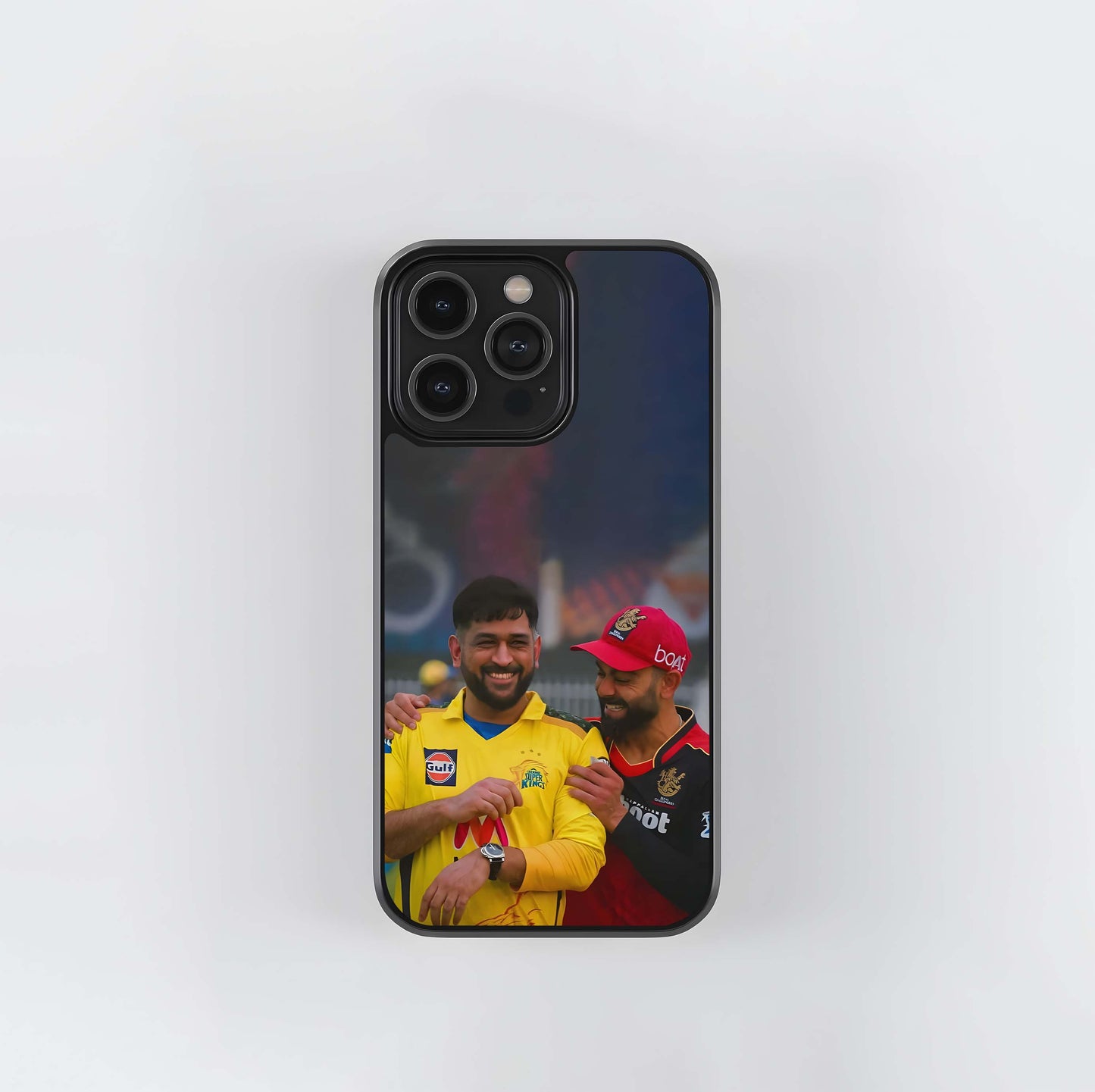 MSD and Virat Brotherhood Glass Case