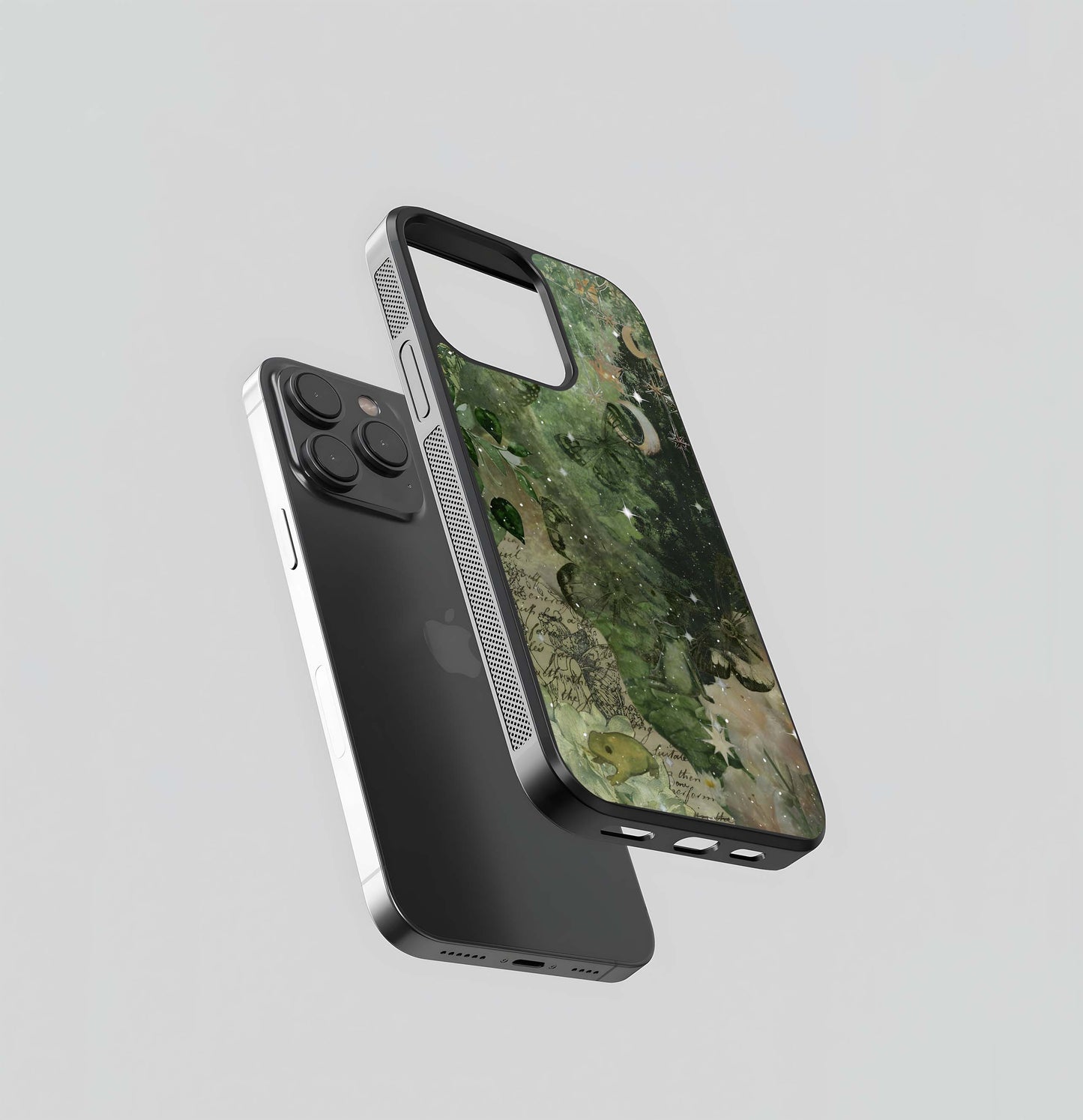 Aesthetic Green Mirage Glass Case