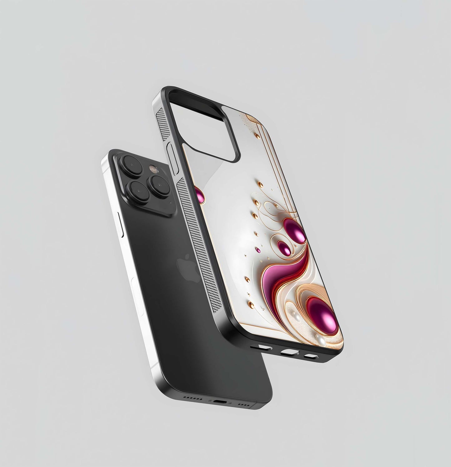 Art Deco Pearl Cascade Glass Case