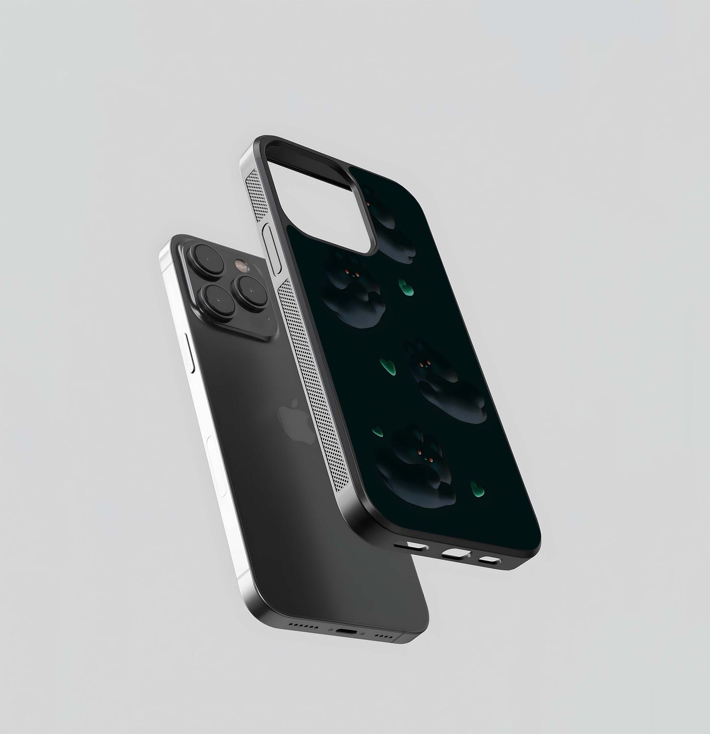 Cuddle Bears in the Dark Glass Case