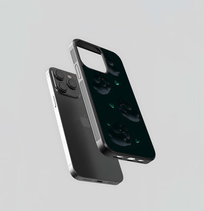 Cuddle Bears in the Dark Glass Case