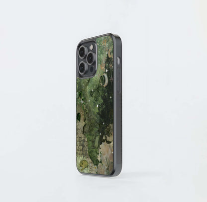 Aesthetic Green Mirage Glass Case