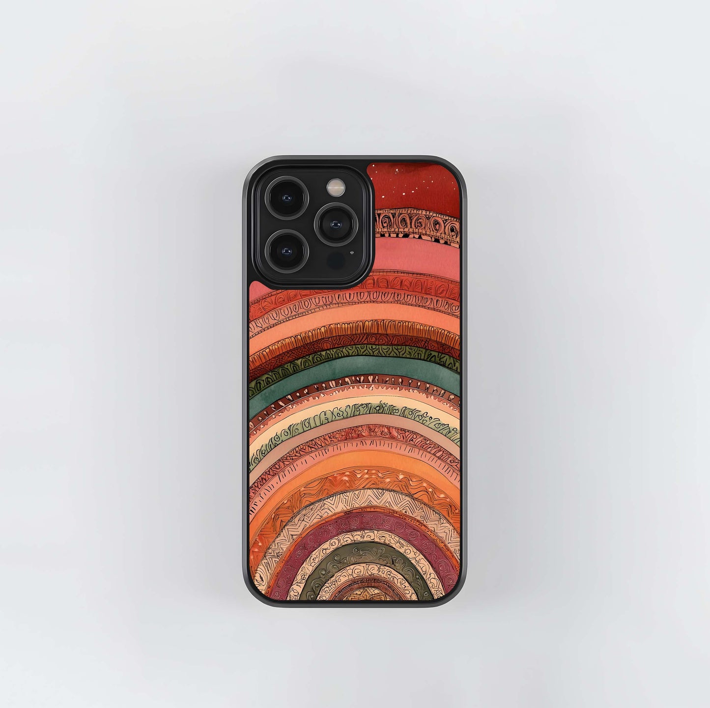 Boho Rainbow Glass Case