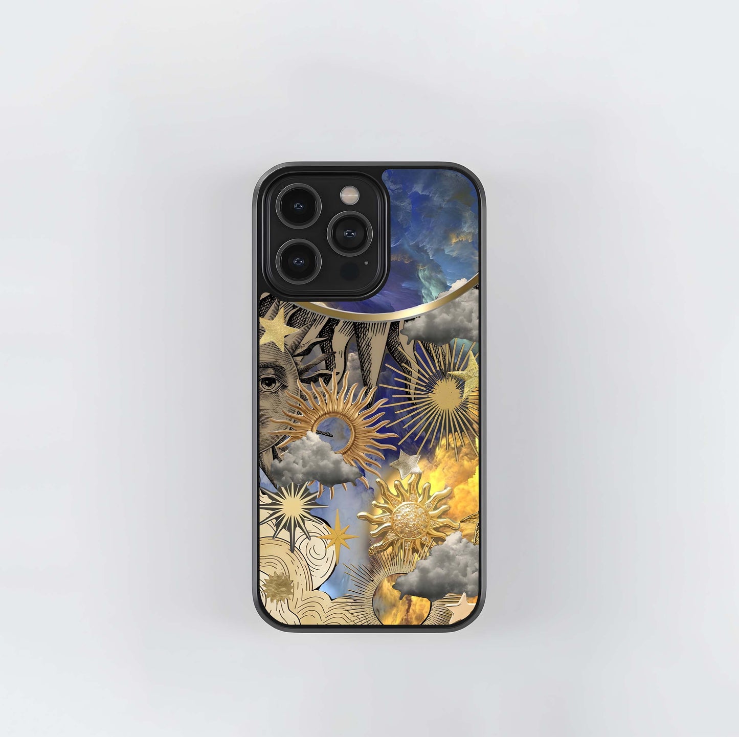 Boho Suns aesthetic Glass Case