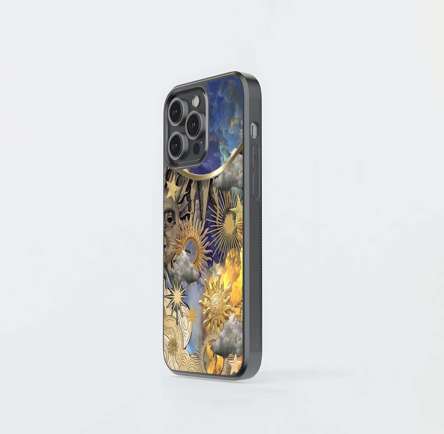 Boho Suns aesthetic Glass Case