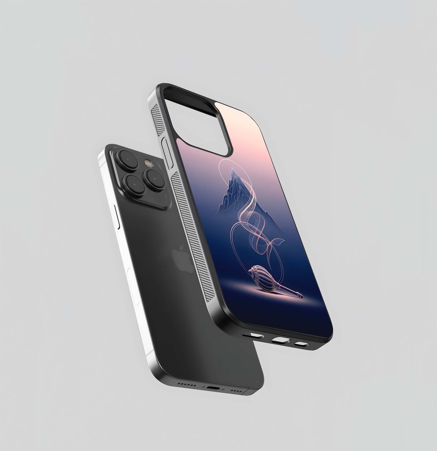 Hanuman's Mace on the Mountain Glass Case