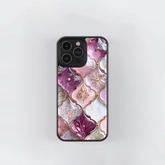 Blush Arabesque Mosaic Glass Case