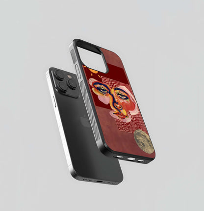 Aesthetic Illusion Half Face Glass Case