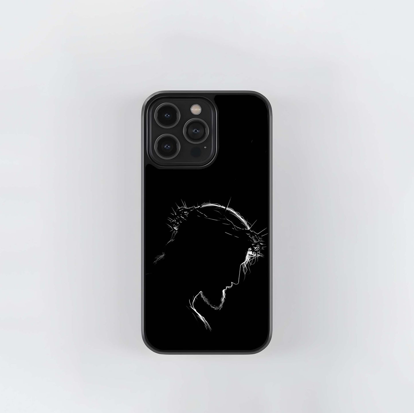 Outline of Christ Glass Case