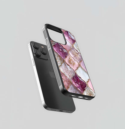 Blush Arabesque Mosaic Glass Case