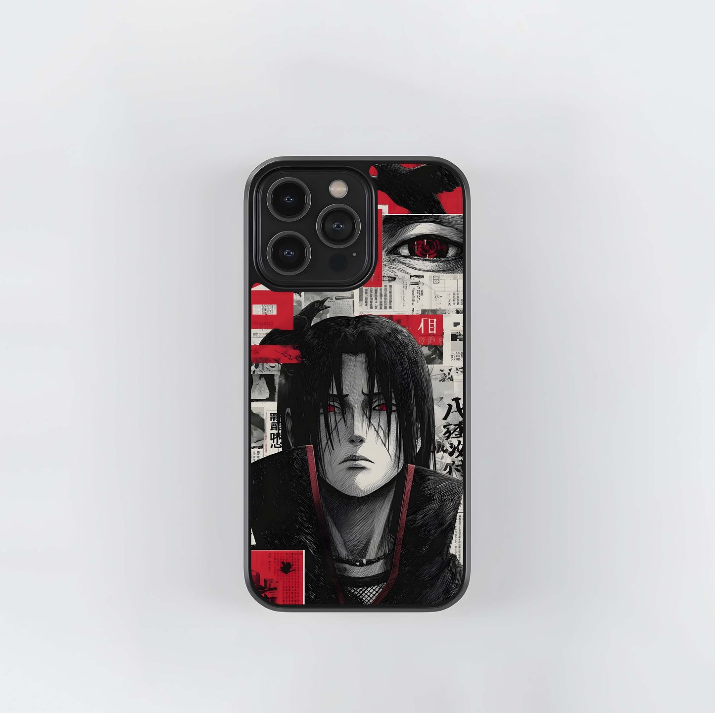 Itachi Uchiha Manga Collage Glass Case