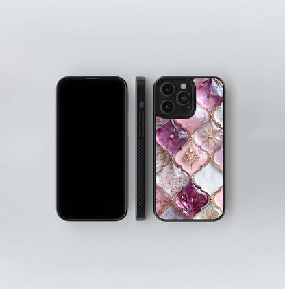 Blush Arabesque Mosaic Glass Case