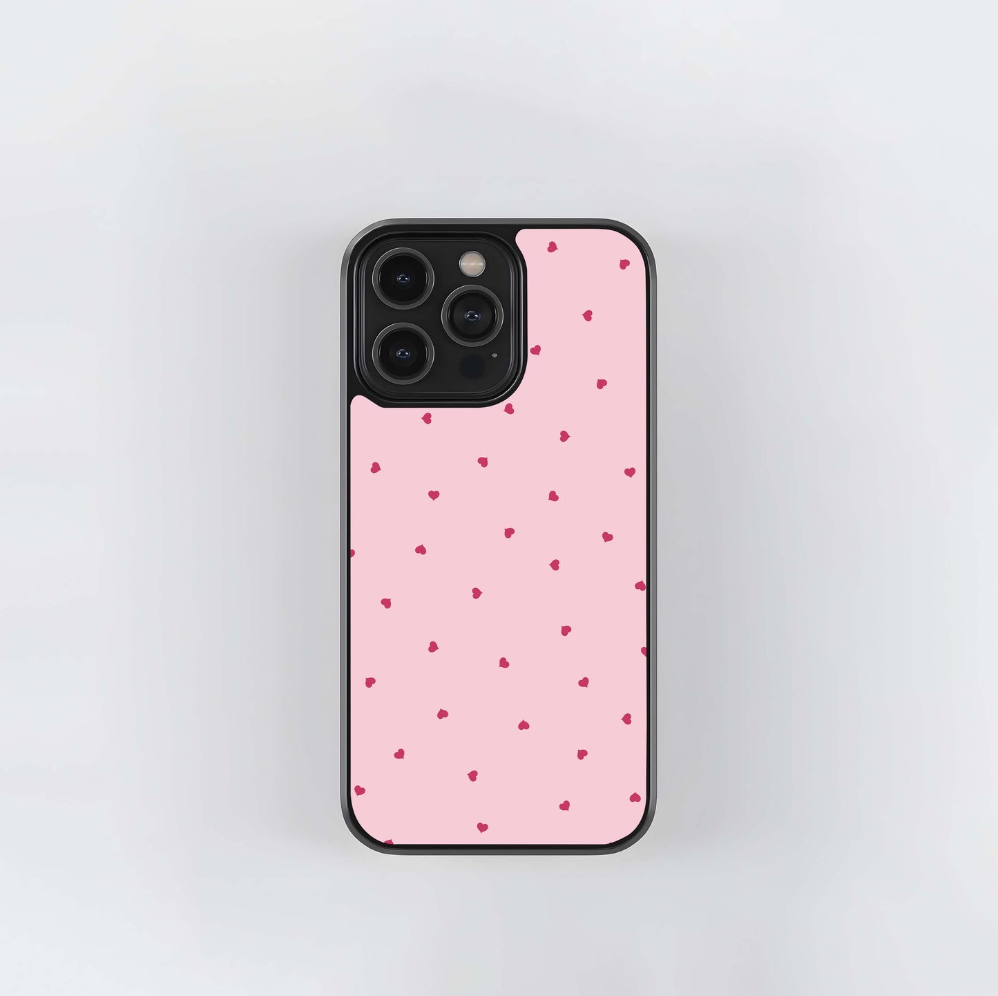 Heart pink Glass Case / Cover