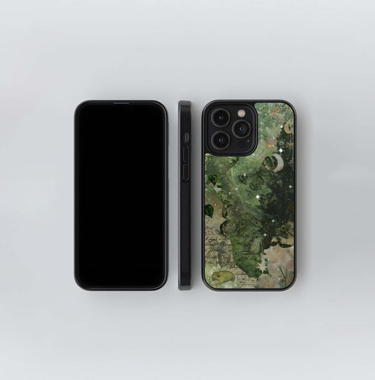 Aesthetic Green Mirage Glass Case