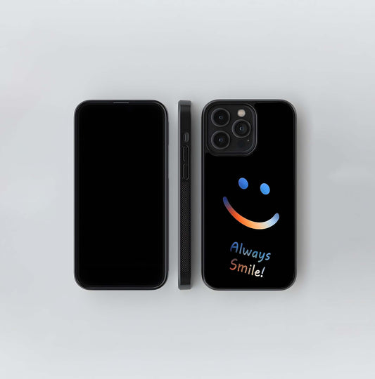 Always smile aesthetic Glass Case