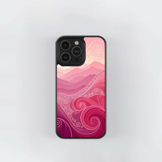 Abstract Pink Glass Case