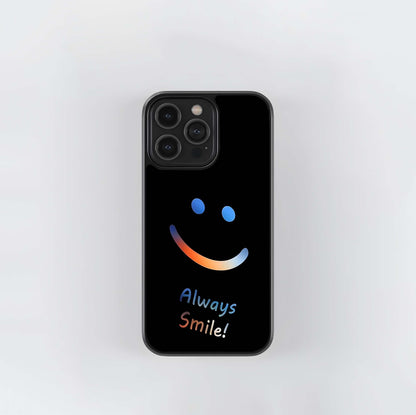 Always smile aesthetic Glass Case
