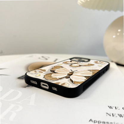 Smooth Butterfly Style Glass Case