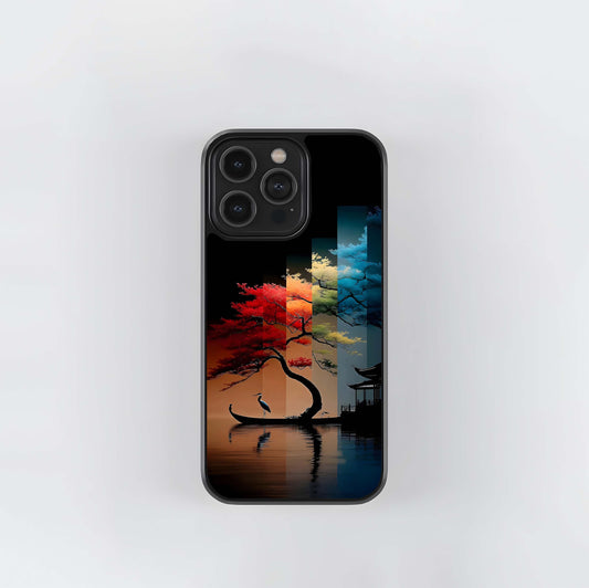 The Four Seasons Bonsai Glass Casec