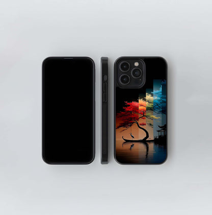 The Four Seasons Bonsai Glass Casec