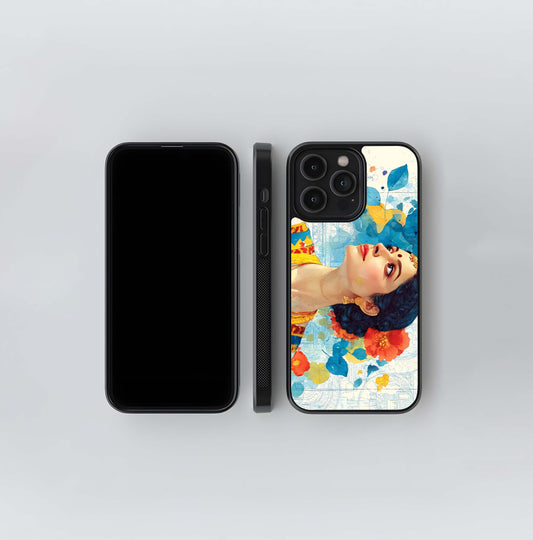 Her eyes speak forgotten verses Glass Case