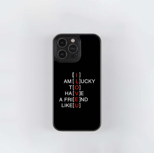 Hidden Love Message Glass Case