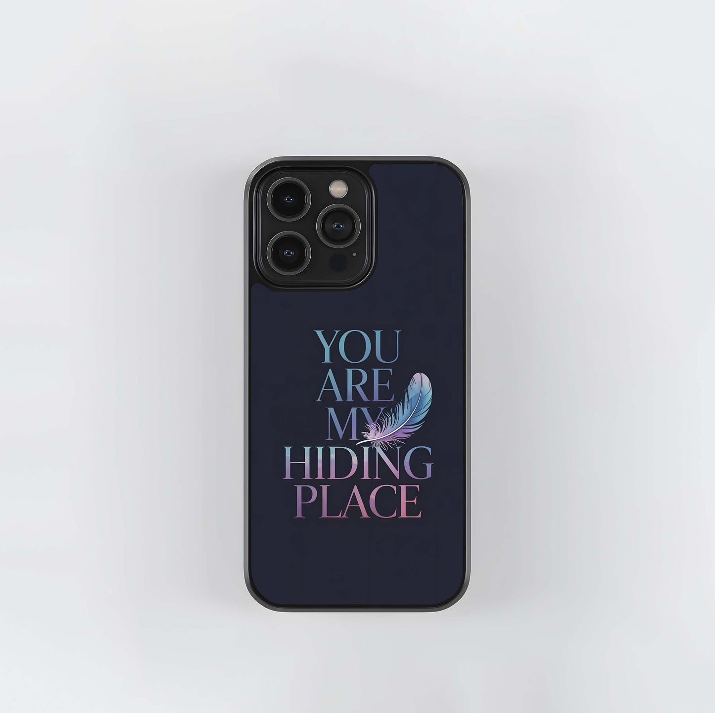 Hiding Place Verse Glass Case