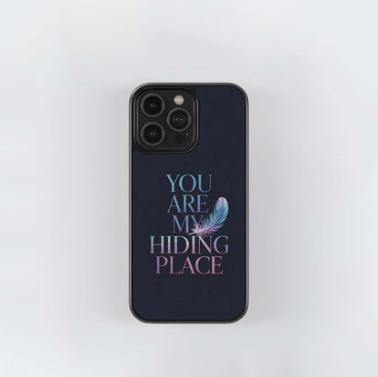 Hiding Place Verse Glass Case