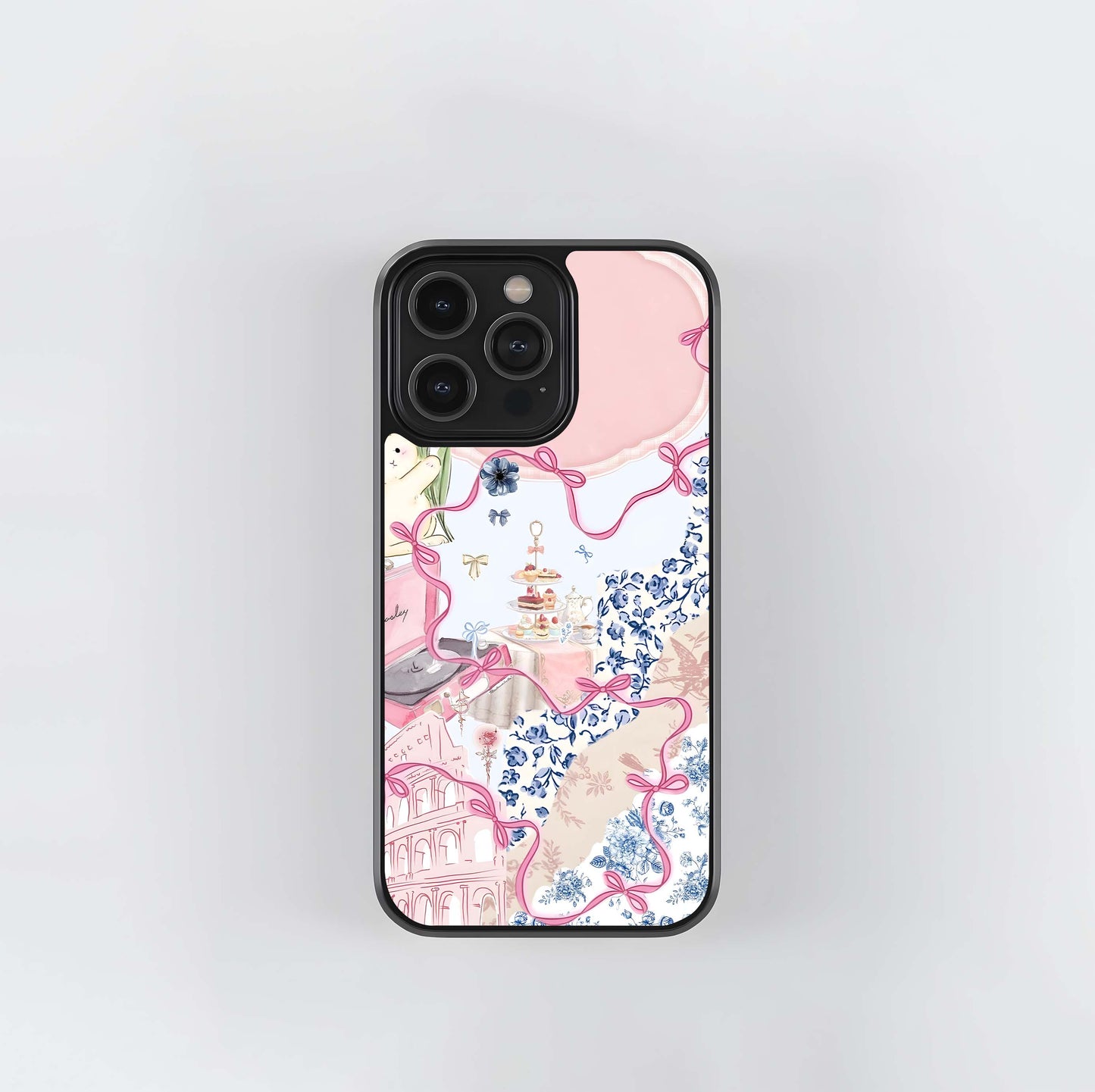 Aesthetic Inncoent Rabbit Glass Case
