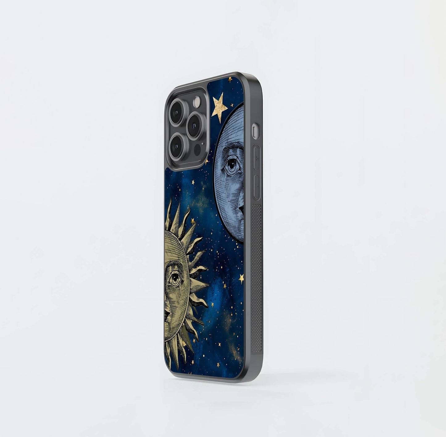 Celestial Moon With Sun Glass Case