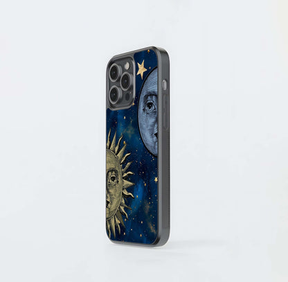 Celestial Moon With Sun Glass Case