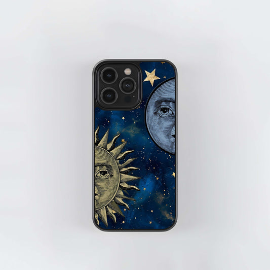 Celestial Moon With Sun Glass Case