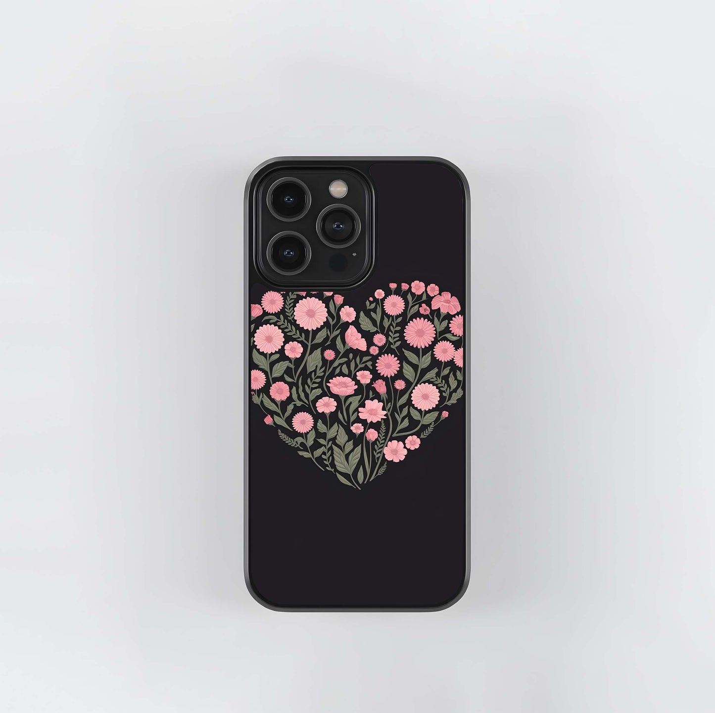 Botanical Floral Glass Case