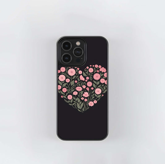 Botanical Floral Glass Case