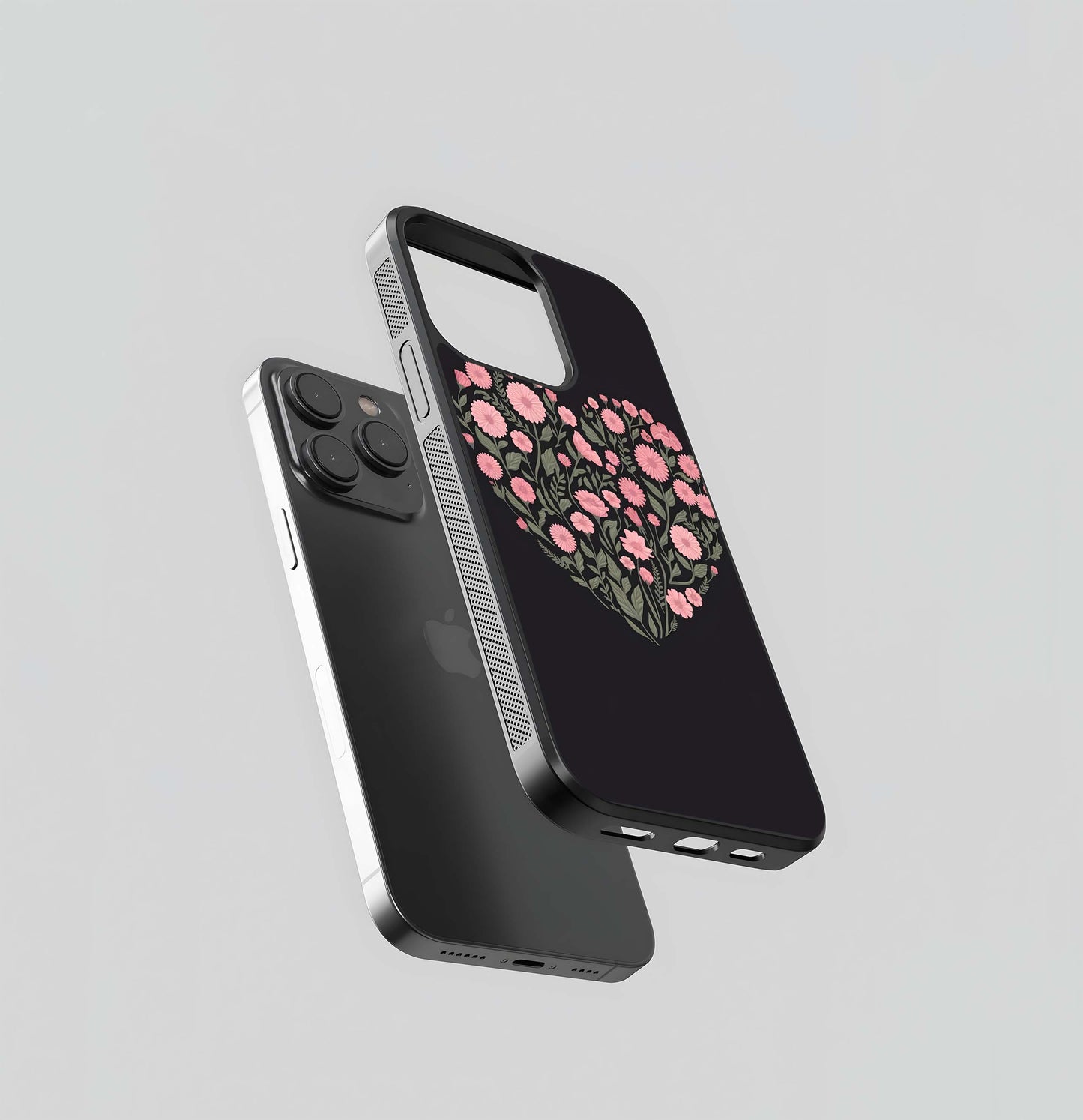 Botanical Floral Glass Case