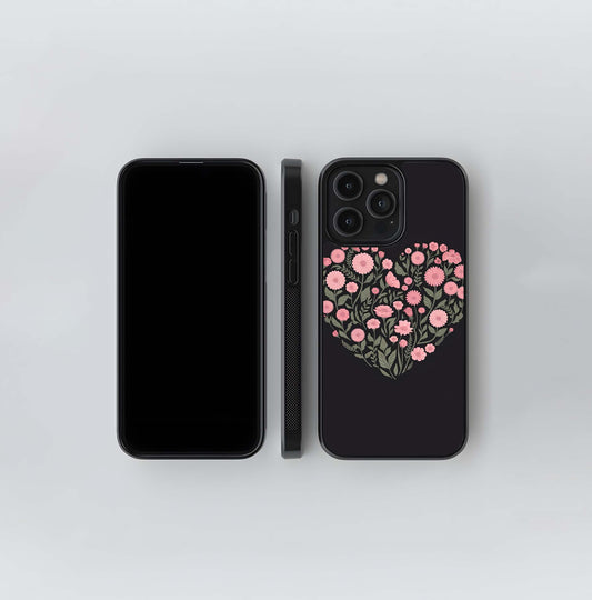 Botanical Floral Glass Case