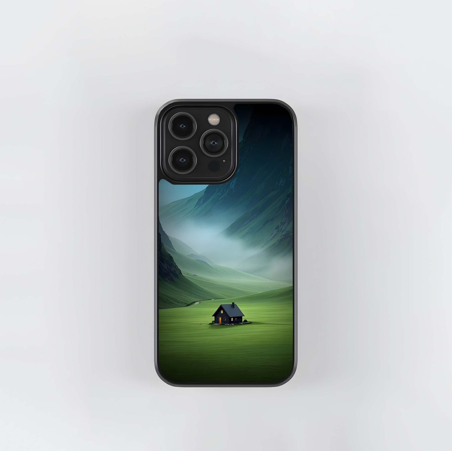 Solitary Valley Cabin Glass Case